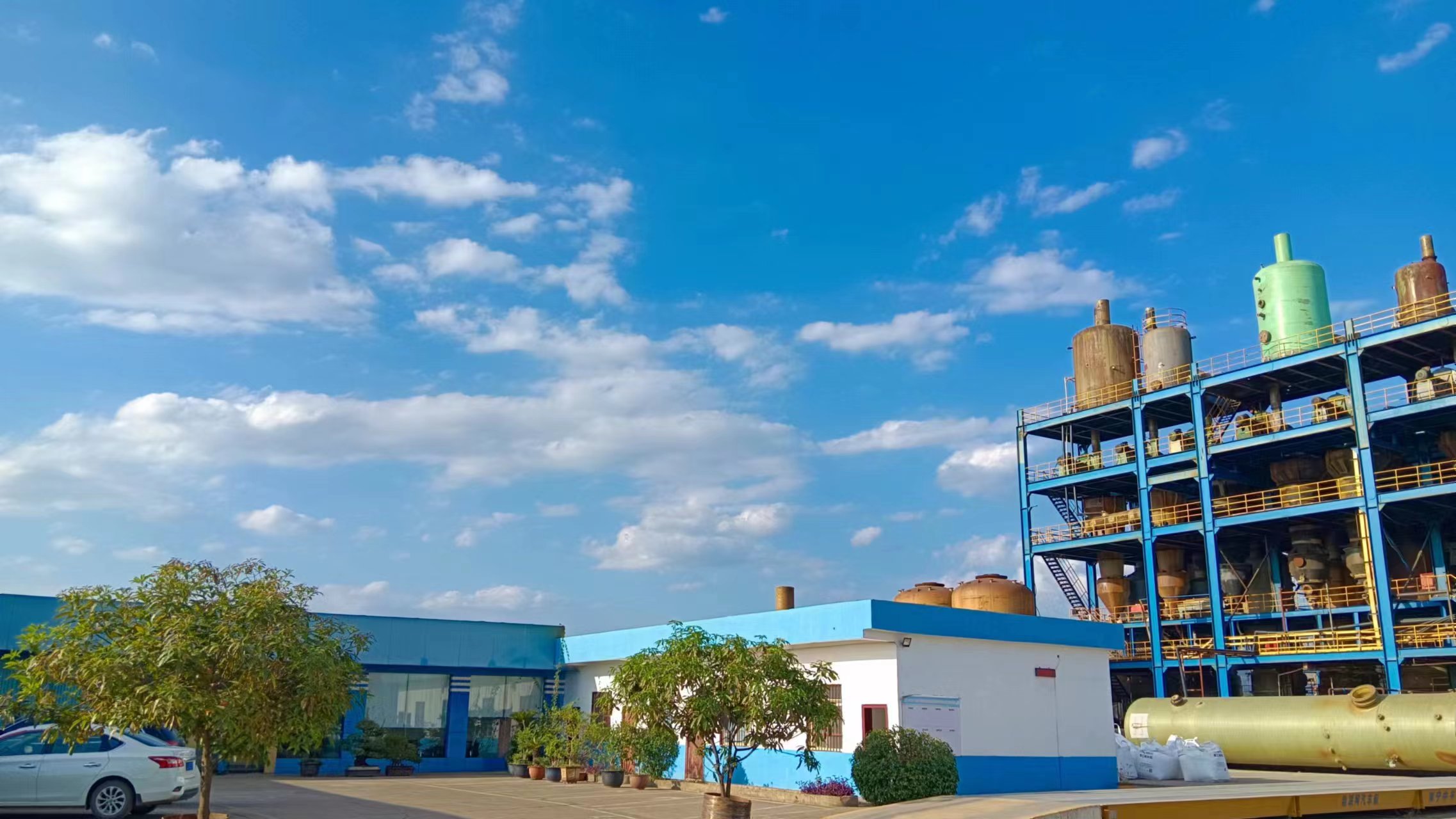 Zone de stockage des sacs verts CPE - Guangxi Jinhua New Materials Technology